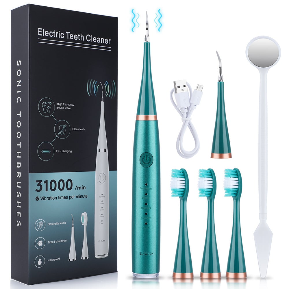 Ultrasonic Dental Cleaner – 5 Modes & LED Display for Professional Oral Care