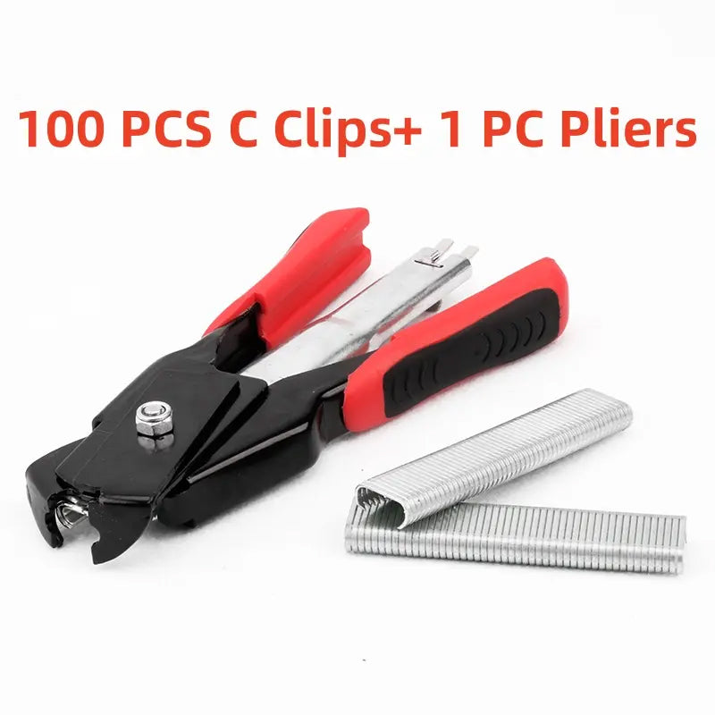 Clamp Rings Instantly! No-Slip Easy-Load Hog Ring Pliers