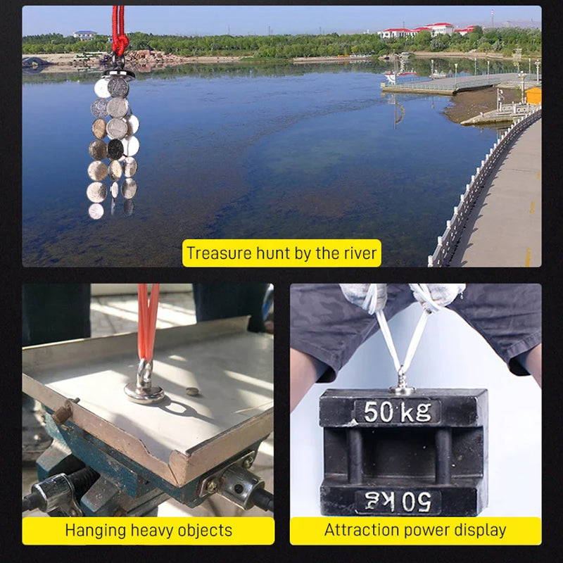 Heavy-Duty Salvage Magnet – Anti-Corrosion & Easy Retrieval Design