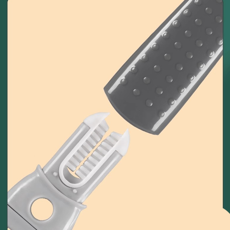 Detachable Long-Handle Silicone Cleaning Brush