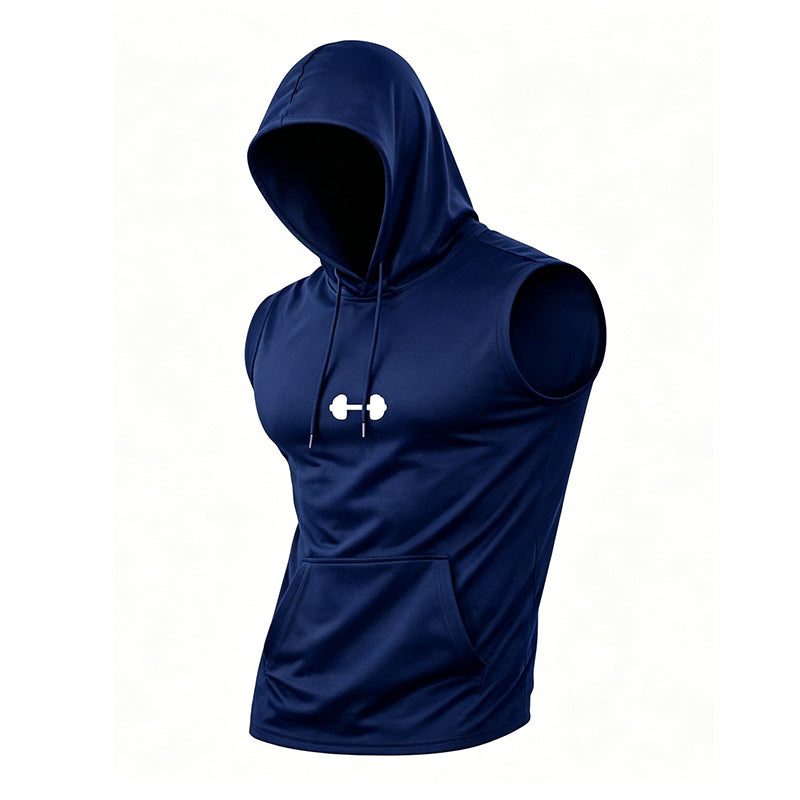 Sleeveless Workout Hoodie – Lightweight & Breathable Gym Wear