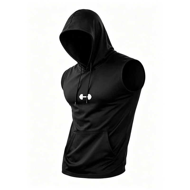 Sleeveless Workout Hoodie – Lightweight & Breathable Gym Wear