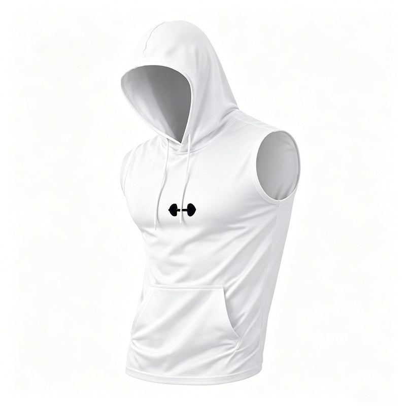 Sleeveless Workout Hoodie – Lightweight & Breathable Gym Wear
