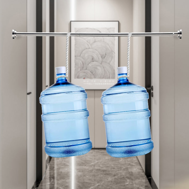 🥼👚 Create storage space anywhere anytime！Adjustable No-Drill Tension Rod