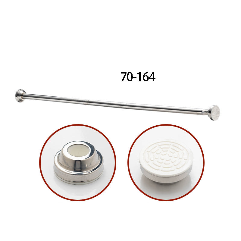 🥼👚 Create storage space anywhere anytime！Adjustable No-Drill Tension Rod