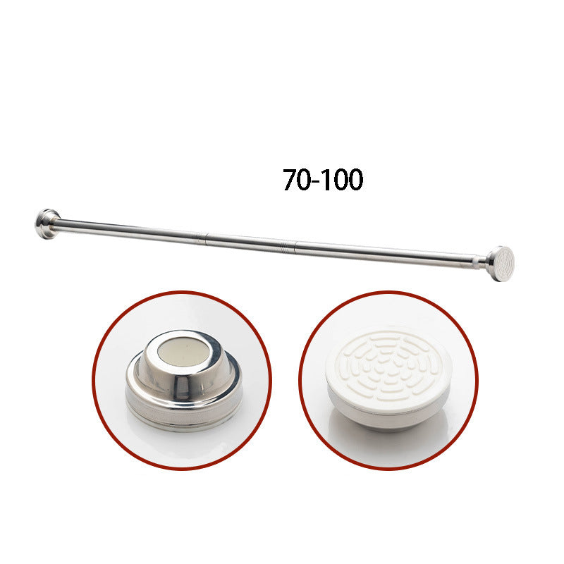 🥼👚 Create storage space anywhere anytime！Adjustable No-Drill Tension Rod