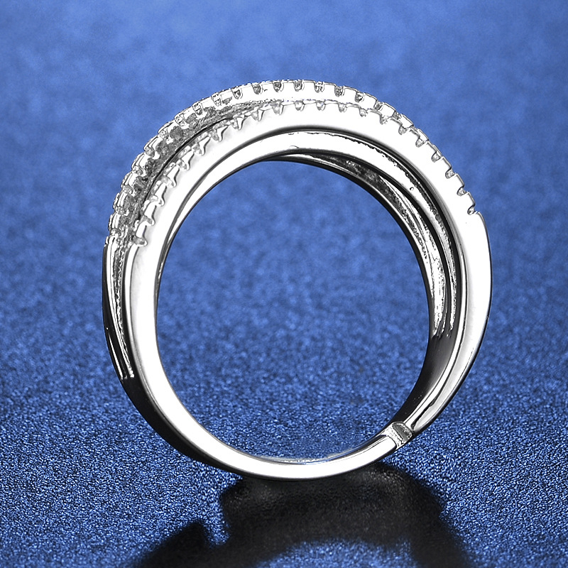 📢📢50% OFF !! ⏰🎉 2026 Sale — Over 32,300 Sold 💫 Adjustable Multi-Band Crossover Ring – Fashion Jewelry ✨