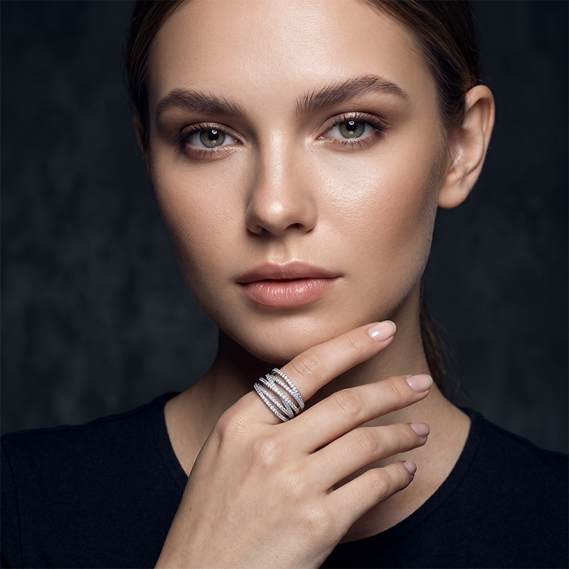 📢📢50% OFF !! ⏰🎉 2026 Sale — Over 32,300 Sold 💫 Adjustable Multi-Band Crossover Ring – Fashion Jewelry ✨