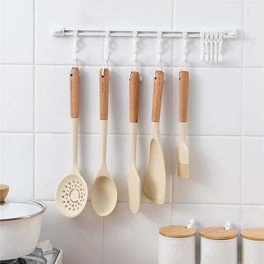 Hang Pots Instantly! No-Drill Adjustable Wall Rail Rack