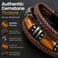 Tiger Eye Leather Bracelet – Braided & Versatile Unisex Design