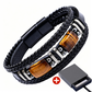 Tiger Eye Leather Bracelet – Braided & Versatile Unisex Design