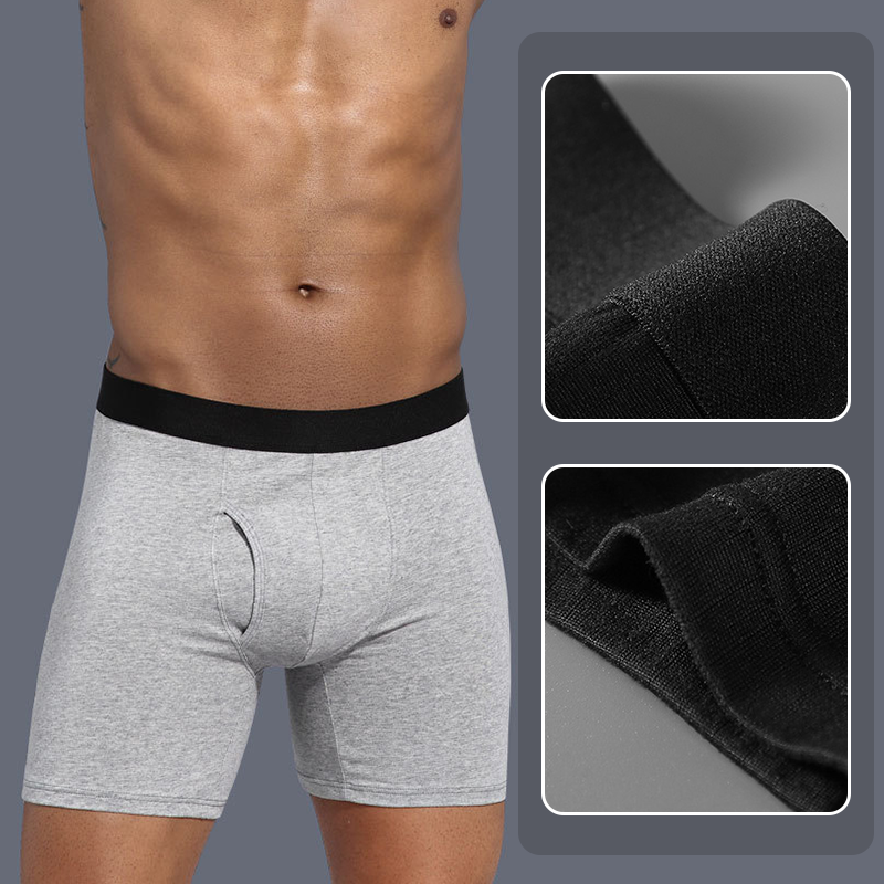 Men's Extra-Long Boxer Briefs – Breathable & Chafe-Free Fit