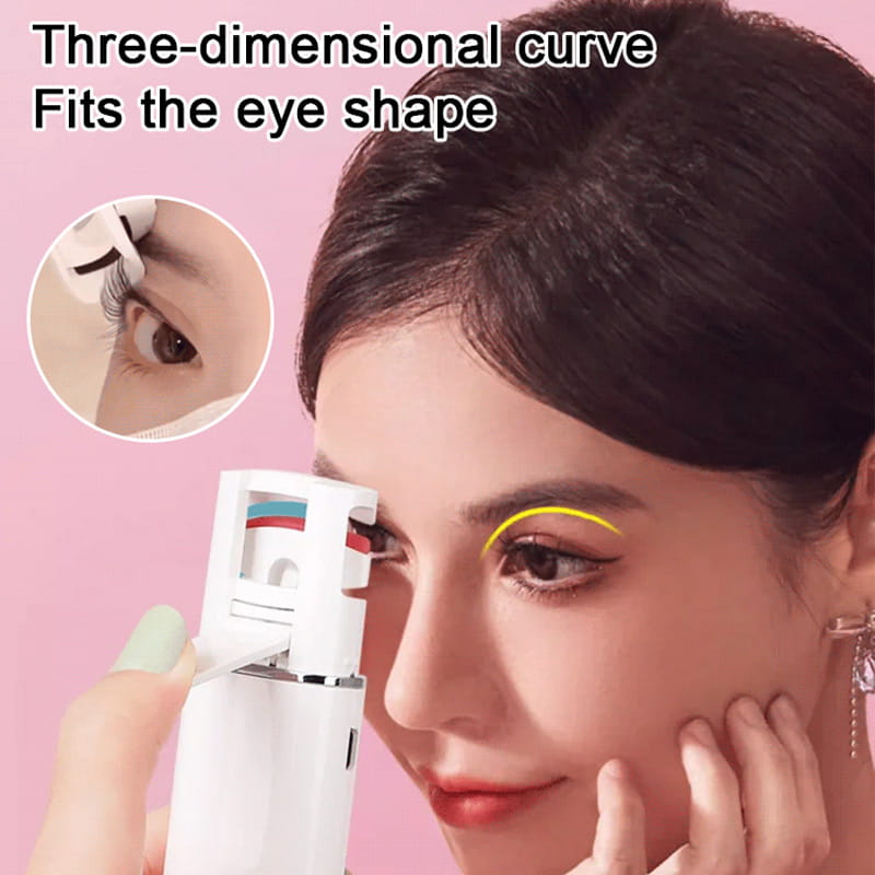 Heated Eyelash Curler – Rechargeable & Ergonomic Design