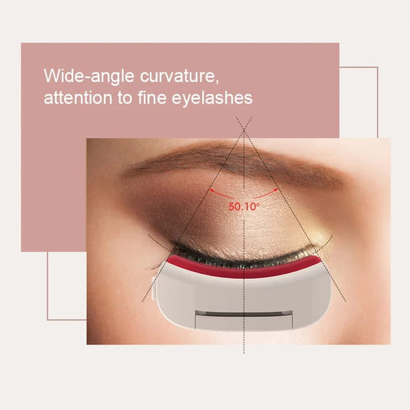 Heated Eyelash Curler – Rechargeable & Ergonomic Design