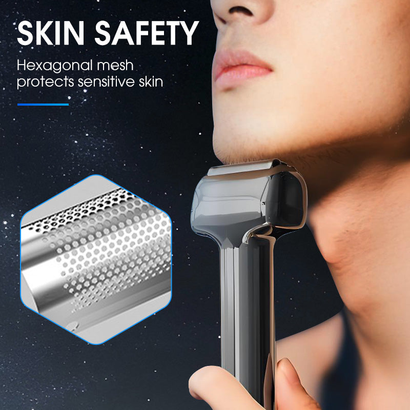3-Head Foil Electric Shaver – Quiet & Skin-Friendly Design