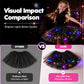 LED Light-Up Tutu Skirt – Triple Mesh & Shimmering Sequins