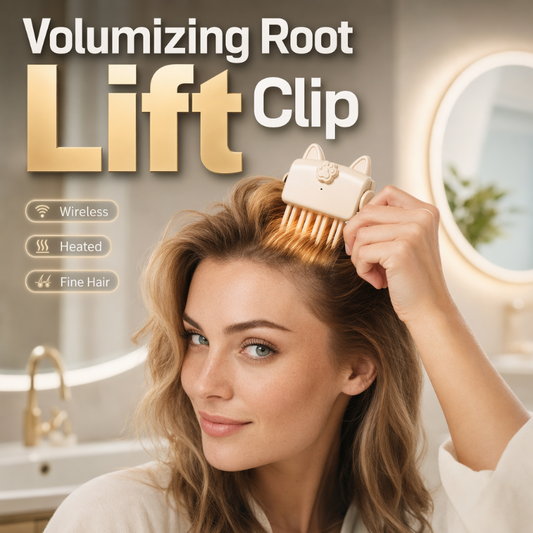 Wireless Heated Volumizing Root Lift Clip | Salon Crown Volume for Fine Flat Hair