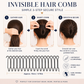 Tame Flyaways Invisible Hair Finishing Comb | Secure No-Pull Hold for Ponytails