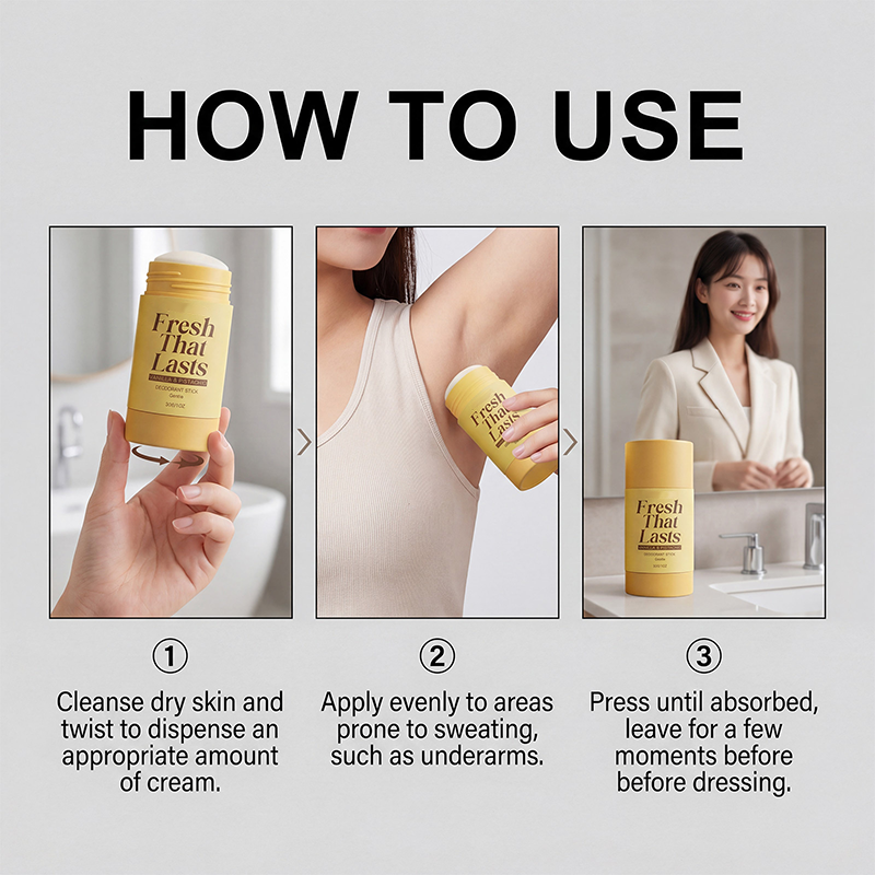 All-Day Odor Protection Vanilla & Pistachio Deodorant Stick | Non-Sticky Gentle