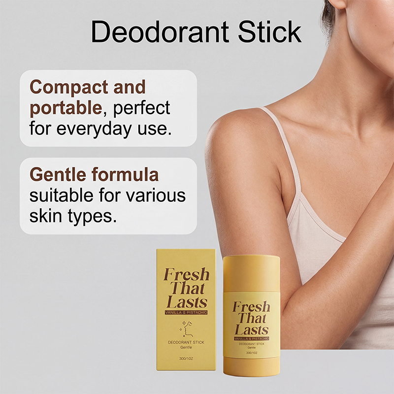 All-Day Odor Protection Vanilla & Pistachio Deodorant Stick | Non-Sticky Gentle