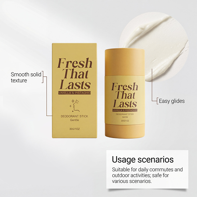 All-Day Odor Protection Vanilla & Pistachio Deodorant Stick | Non-Sticky Gentle