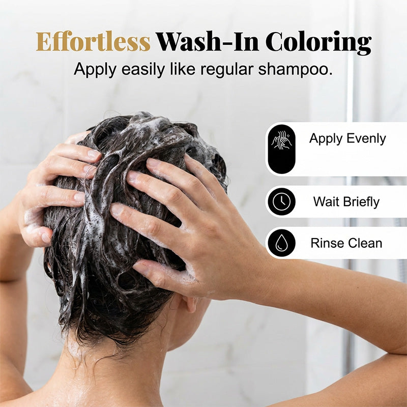 Coconut Color Shampoo – Wash-In, No Salon Needed