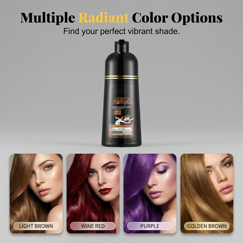 Coconut Color Shampoo – Wash-In, No Salon Needed