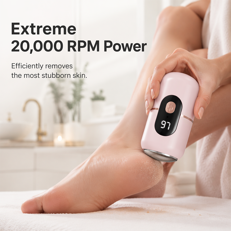 Professional Electric Callus Remover – 20K RPM & Safety Sensor Design
