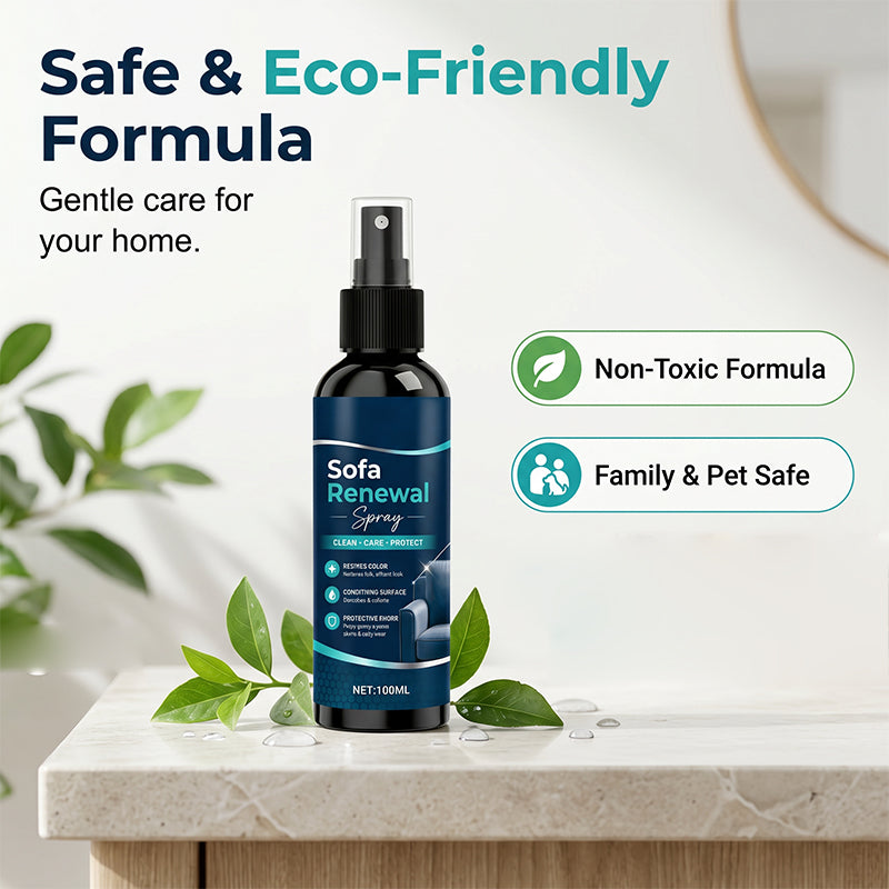 🧴🛡️Sofa Renewal Spray – Deep conditions & softens, prevents cracks. Creates invisible shield against spills & stains