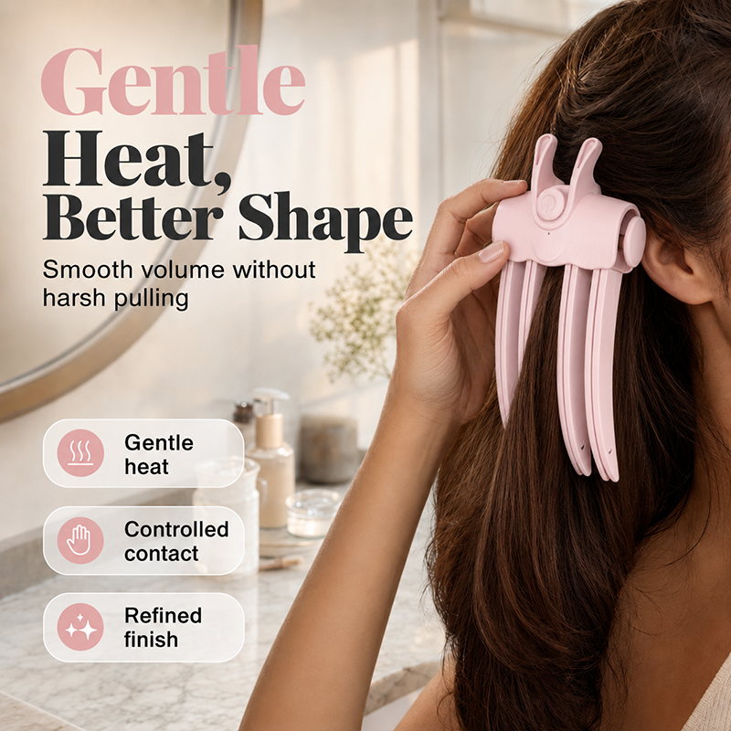 Lift Flat Roots Instantly! No-Cord Auto-Off Volume Clip