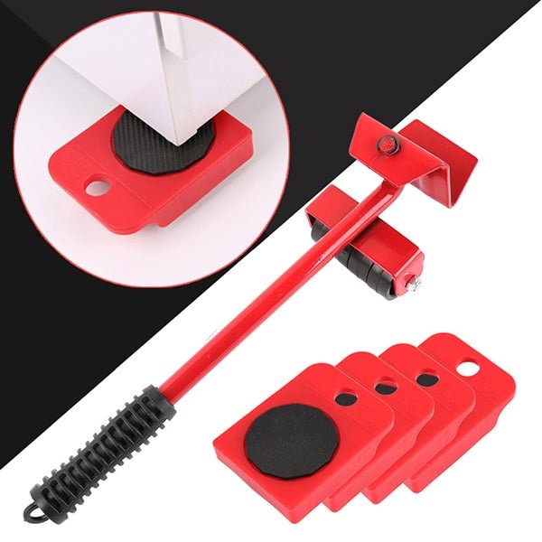 Move Heavy Furniture Instantly! 8-Piece Furniture Lifter & Slider Set