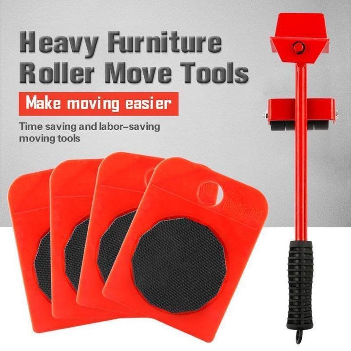 Move Heavy Furniture Instantly! 8-Piece Furniture Lifter & Slider Set