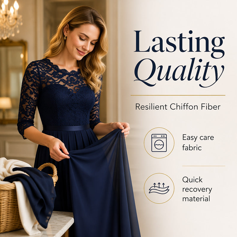 🌸 LIMITED TIME 50% OFF! Lace Bodice Maxi Dress – Flowy & Elegant Design