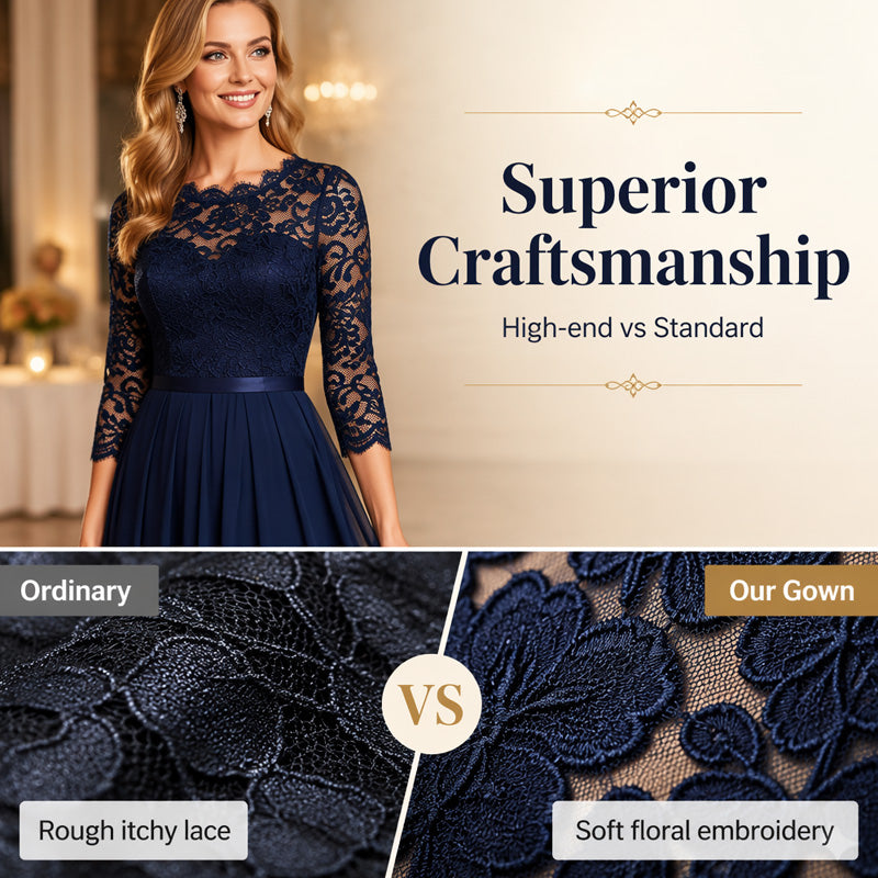 🌸 LIMITED TIME 50% OFF! Lace Bodice Maxi Dress – Flowy & Elegant Design
