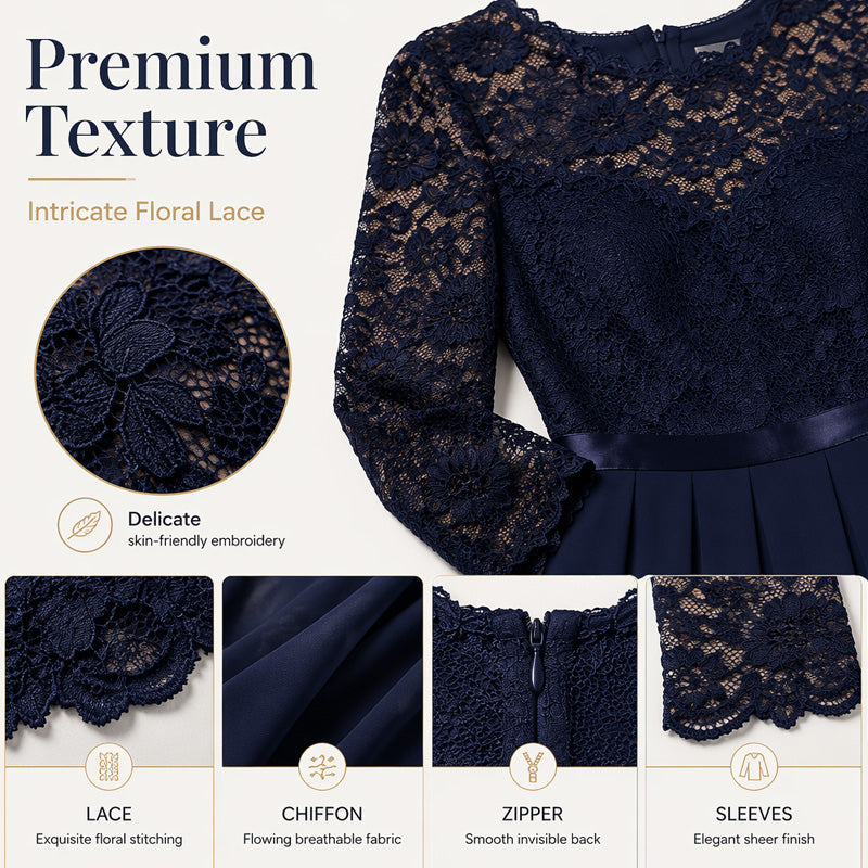 🌸 LIMITED TIME 50% OFF! Lace Bodice Maxi Dress – Flowy & Elegant Design