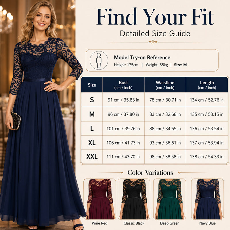 🌸 LIMITED TIME 50% OFF! Lace Bodice Maxi Dress – Flowy & Elegant Design