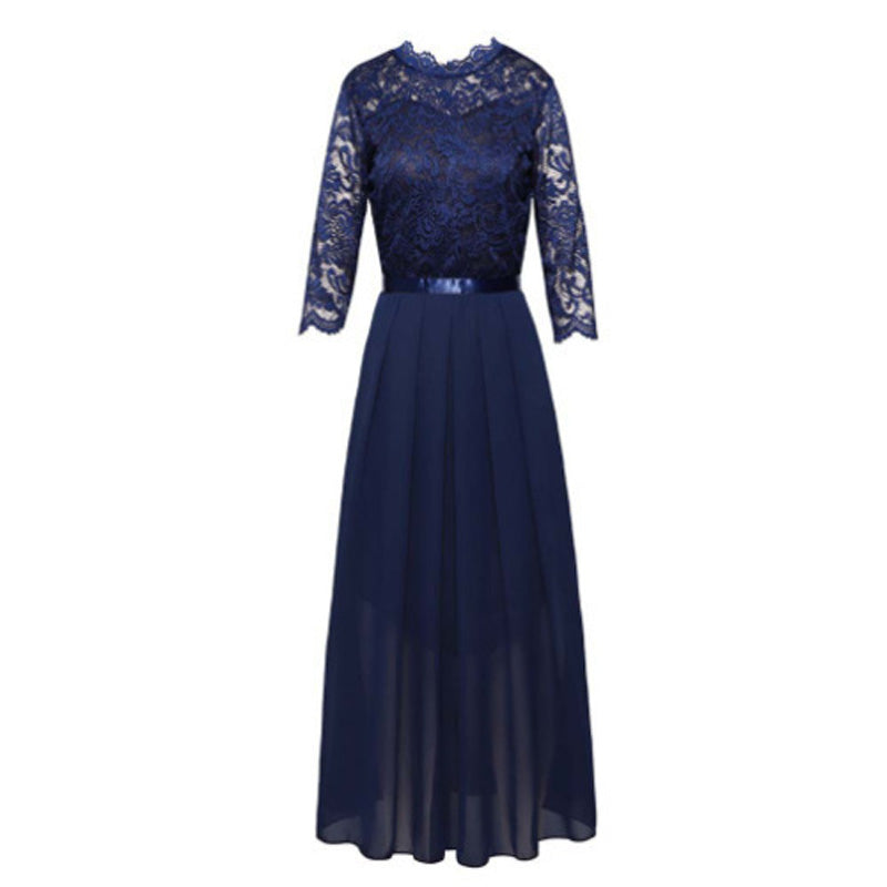 🌸 LIMITED TIME 50% OFF! Lace Bodice Maxi Dress – Flowy & Elegant Design