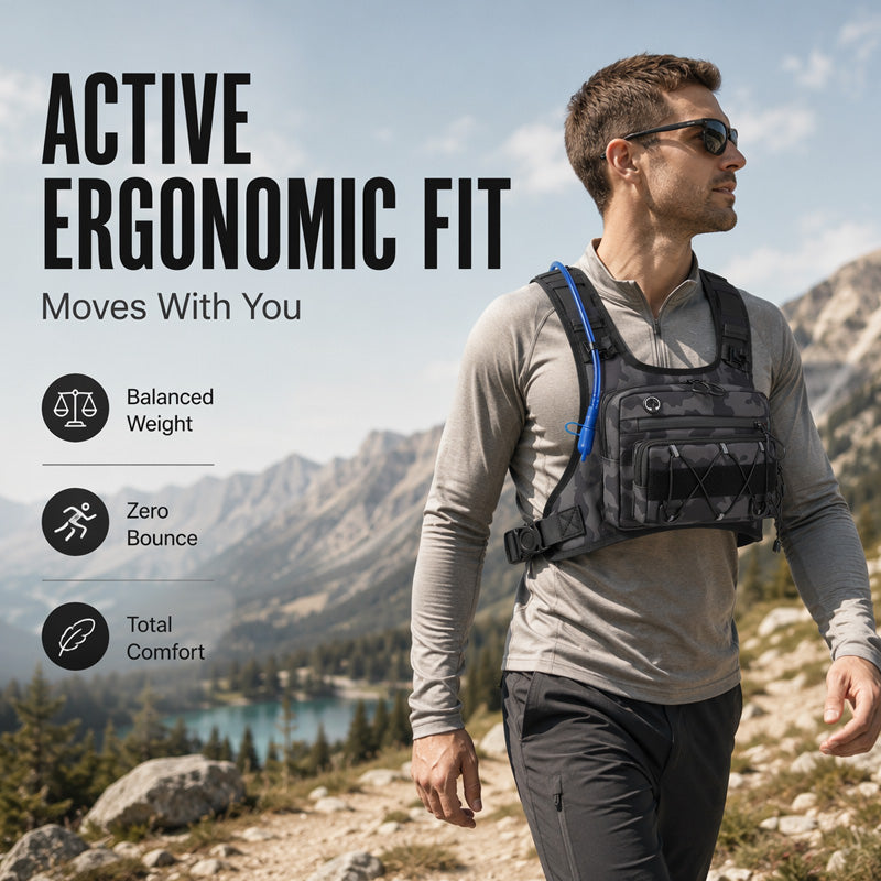 Tactical Chest Rig – Waterproof & Adjustable Fit Design