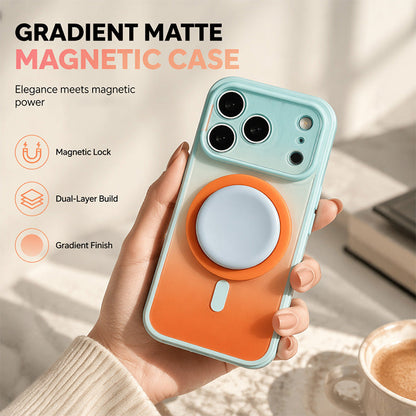 🎉 2026 Sale — Over 42300 Sold! ⏳Magnetic Gradient Phone Case with Built-In Kickstand｜Shockproof Full Coverage Acrylic Cover ✨