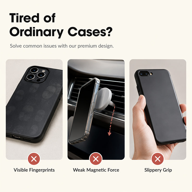 🎉 2026 Sale — Over 42300 Sold! ⏳Magnetic Gradient Phone Case with Built-In Kickstand｜Shockproof Full Coverage Acrylic Cover ✨