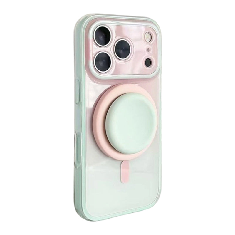 🎉 2026 Sale — Over 42300 Sold! ⏳Magnetic Gradient Phone Case with Built-In Kickstand｜Shockproof Full Coverage Acrylic Cover ✨