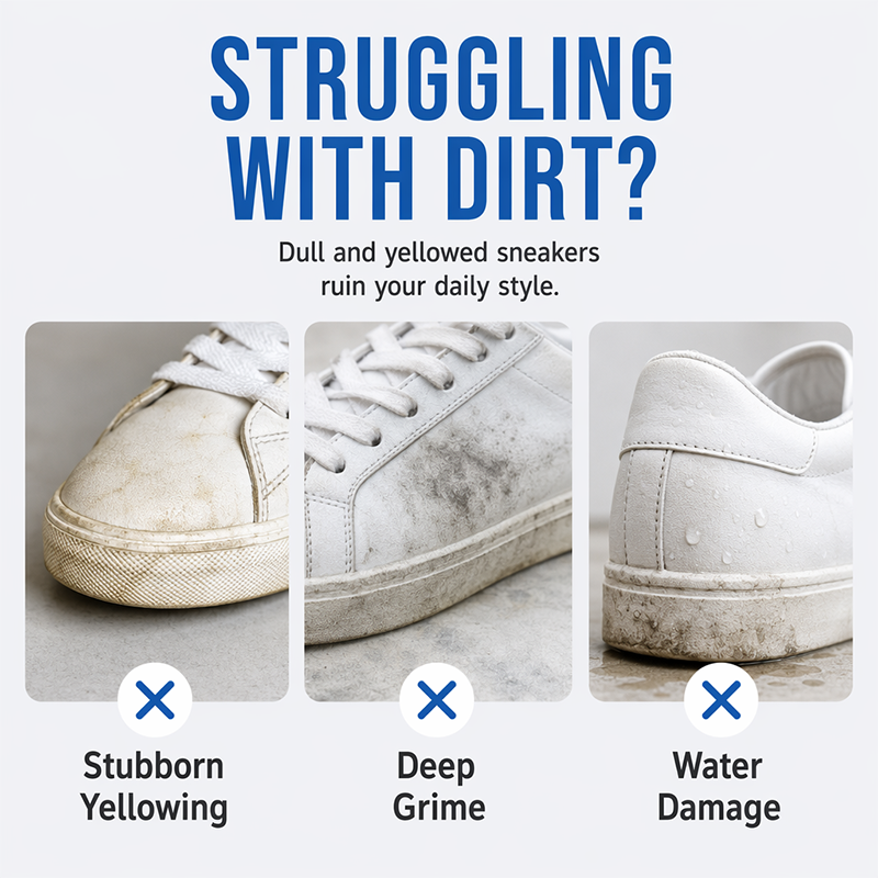Shoe Cleaner – Built-In Brush & Yellow Stain Remover