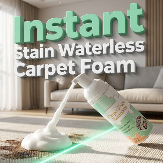 Limited Time Promotion 50% OFF🔥Waterless Carpet Foam Stain Remover with Towel