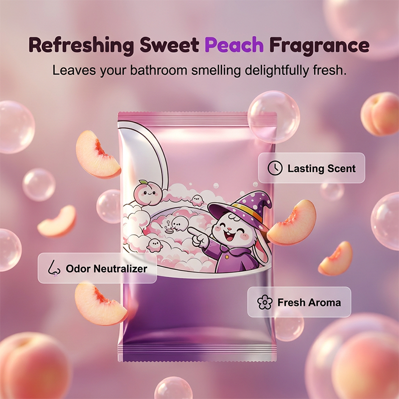 Foaming Toilet Bowl Powder – Deep Clean & Peach Fresh Scent