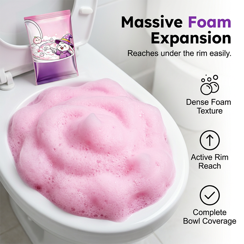Foaming Toilet Bowl Powder – Deep Clean & Peach Fresh Scent