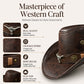 🤠50% OFF NOW ! Vintage Wide-Brim Cowboy Hat – Adjustable & Timeless Style