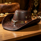 🤠50% OFF NOW ! Vintage Wide-Brim Cowboy Hat – Adjustable & Timeless Style