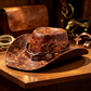 🤠50% OFF NOW ! Vintage Wide-Brim Cowboy Hat – Adjustable & Timeless Style