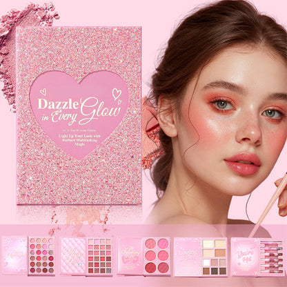 All-in-One Makeup Palette Book – Eyeshadow & Face Color Set
