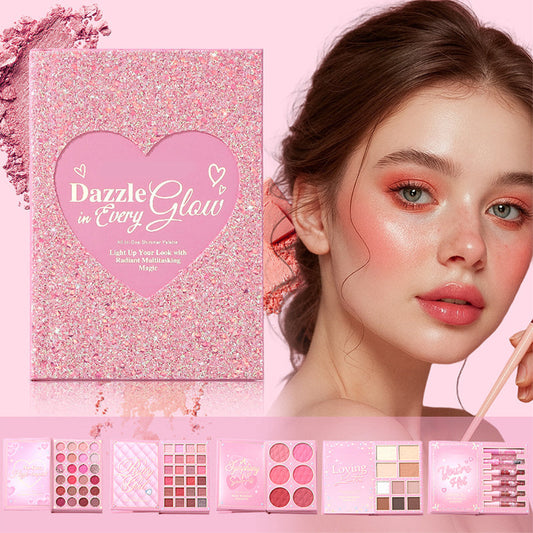 All-in-One Makeup Palette Book – Eyeshadow & Face Color Set